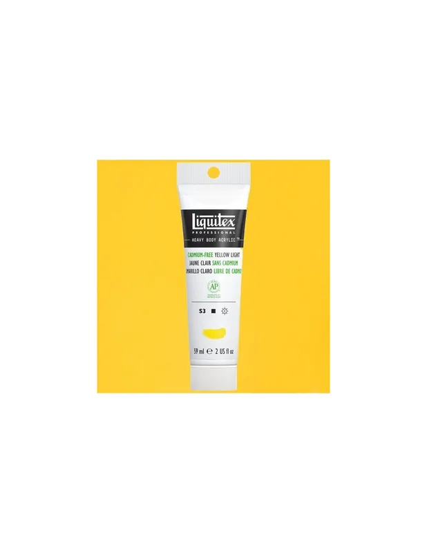 LIQUITEX ACRILICO HEAVY BODY 138ML Amarillo Claro Libre de Cadmio Alta Calidad