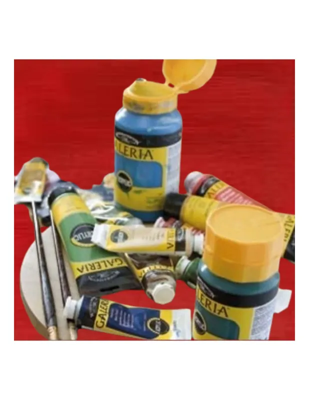 WINSOR & NEWTON ACRILICO GALERIA 500ML TONO ROJO DE CADMIO Hecho A Mano