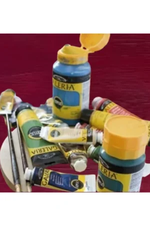 WINSOR & NEWTON ACRILICO GALERIA 500ML VERDE MEDIO PERMANENTE Original