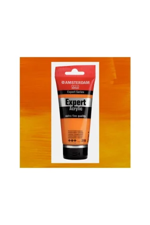 Marca Reconocida ACRILICO AMSTERDAM EXPERT 75ML 218 ANARANJADO TRANSPARENTE SERIE 3