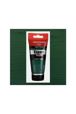 ACRILICO AMSTERDAM EXPERT 75ML 619 VERDE PERMANENTE OSCURO SERIE 3 Profesional