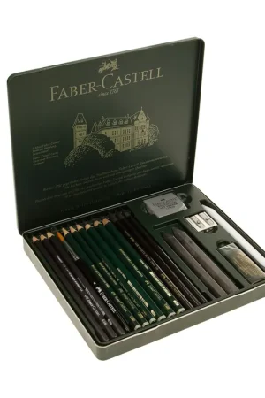 Hecho A Mano ESTUCHE PITT GRAFITO CON 19 PIEZAS