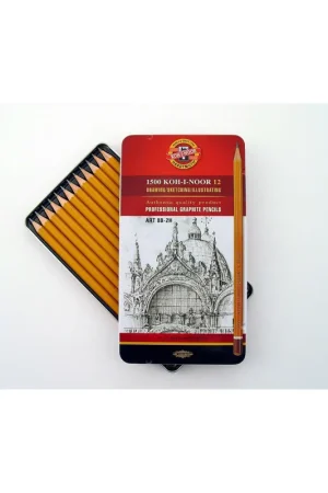 SET 12 LAPICEROS GRAFITO KOHINOOR ART 8B-2H Comprar En Línea