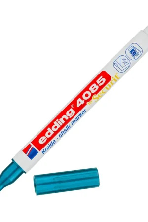 MARCADOR DE TIZA. AZUL METÁLICO. Certificado