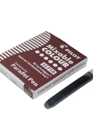 Oferta Limitada 6 CARTUCHOS DE COLORES SEPIA PARA PLUMA PARALLEL