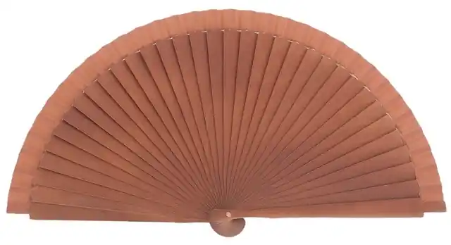 ABANICO MADERA FAGUS 21 CM COLOR NOGAL Precio Reducido