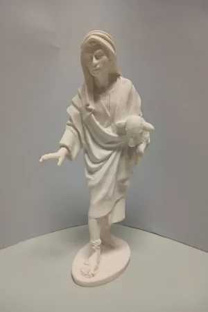 MARMOLINA, PASTOR CON OVEJA EN BRAZOS 23 CM Favorito De Clientes