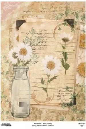 PAPEL ARROZ CADENCE Nº933 MARGARITAS 30x41 Bestseller