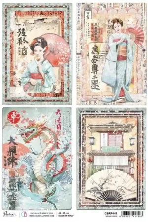 PAPEL ARROZ CIAO BELLA A4 JAPAN CARDS Precio De Oferta