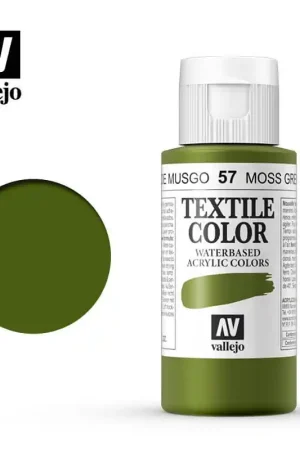 PINTURA TELA VALLEJO Nº57 VERDE MUSGO 60 ML Promoción Exclusiva