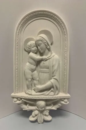 MARMOLINA, RELIEVE VIRGEN 22x11 CM Devolución Gratuita