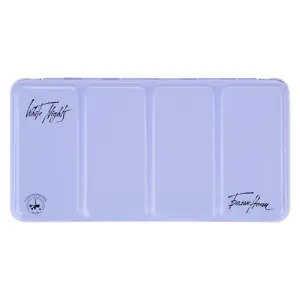 Caja acuarela de metal para 35 godets, VACÍA, Celeste, White Nights Última Oportunidad