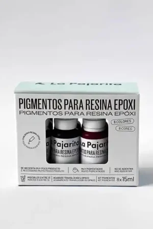 PIGMENTOS PARA RESINA EPOXI SET 8 COLORES x 15 ML Moderno