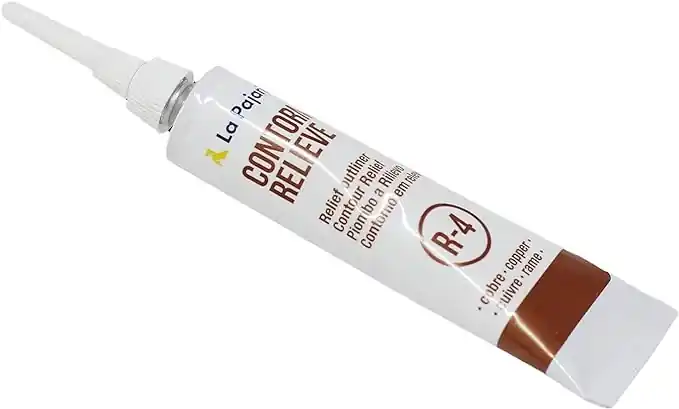 CONTORNO DE RELIEVE LA PAJARITA R-4 COBRE 20 ML Precio Rebajado