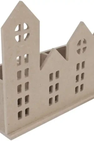 PORTAOBJETOS DM CASITAS 4 HUECOS 22x32x9 CM Oferta Limitada