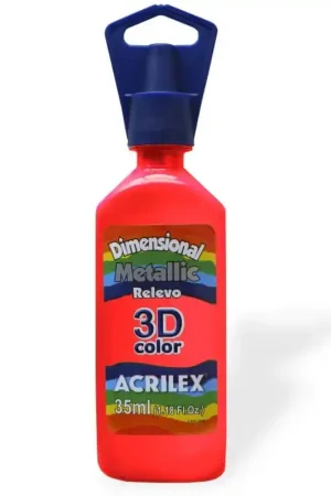 Solo Hoy DIMENSIONAL ACRILEX METALLIC Nº555 ROJO 35 ML
