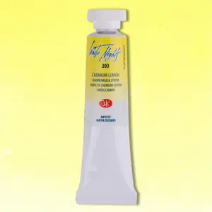 Mayoreo Acuarelas White Nights en tubo 10 ml. Limón de Cadmio 203