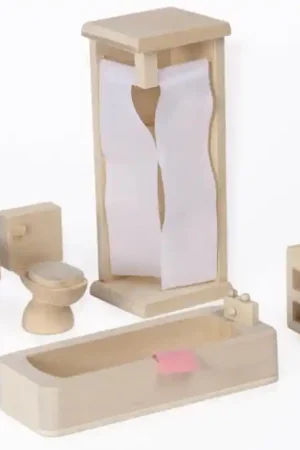 Compra Ahora BAÑO CASA DE MUÑECAS SET 5 PIEZAS