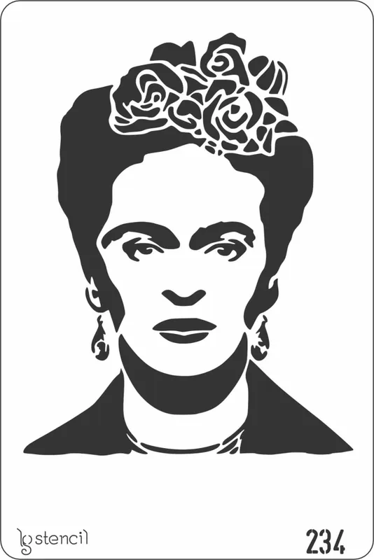 Oferta Limitada STENCIL LG 20x30 CM Nº234 BUSTO MUJER