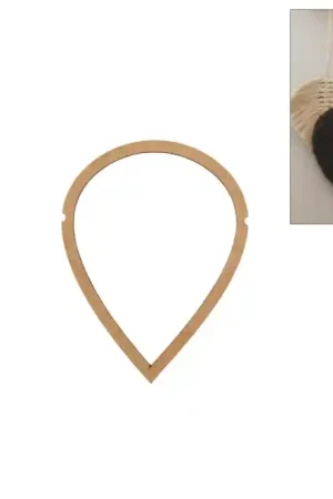 Disponible Ahora MOLDE MACRAMÉ HOJA 13x14x0.3 CM