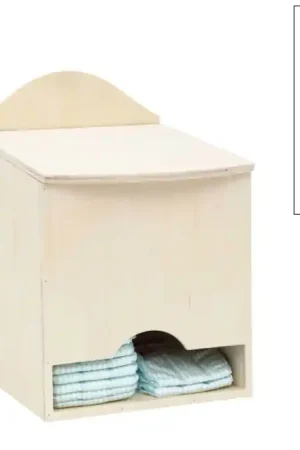PAÑALERA DE MADERA SENCILLA 25.5x28x38 CM Última Versión