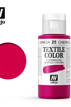 PINTURA TELA VALLEJO Nº25 CEREZA 60 ML Precio Rebajado