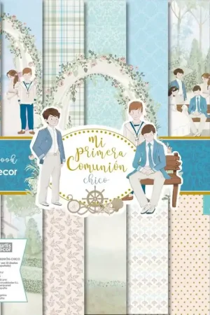 Disponible Ahora PAPEL SCRAP ARTIS DECOR KIT 30x30 MI PRIMERA COMUNIÓN CHICO