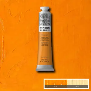 Auténtico Óleo Winsor & Newton Winton color Tono Amarillo de Cadmio Oscuro (200 ml)