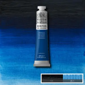 Última Oportunidad Óleo Winsor & Newton Winton color Azul de Prusia (200 ml)