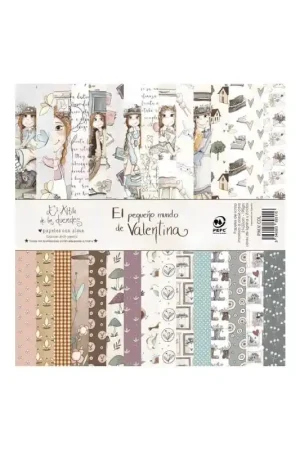 PAPEL SCRAP EL ALTILLO DE LOS DUENDES BLOC 21x22 EL PEQUEÑO MUNDO DE VALENTINA Últimas Unidades