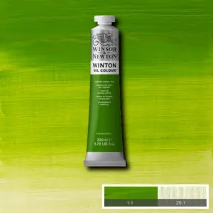 Óleo Winsor & Newton Winton color Tono Verde Cromo (200 ml) Nuevo Modelo