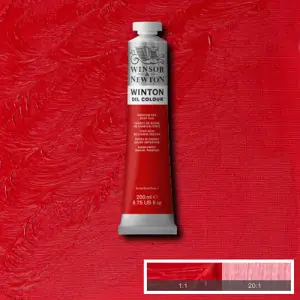 Premium Óleo Winsor & Newton Winton color Tono Rojo de Cadmio Oscuro (200 ml)