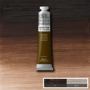 Marca Reconocida Óleo Winsor & Newton Winton color Pardo Van Dyck (200 ml)