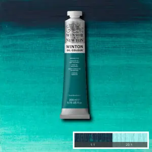 Óleo Winsor & Newton Winton color Tono Viridiano (200 ml) Mayoreo