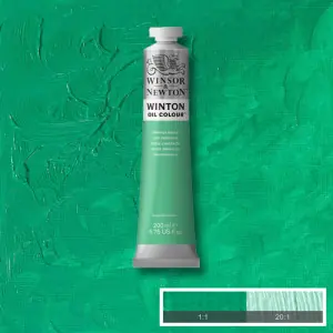Solo Hoy Óleo Winsor & Newton Winton color Verde Esmeralda Ftalo (200 ml)