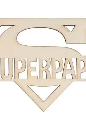 SILUETA MADERA SUPER PAPÁ 10x14x0.2 CM Oferta