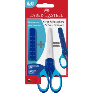 Tijeras escolares con funda protectora Faber Castell Precio Reducido