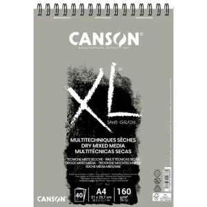 Compra Ahora Bloc XL Sand Grain gris Canson, 40 hojas, 160 gr., A4 (anillas)