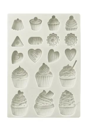 MOLDE SILICONA STAMPERIA A5 COFFEE AND CHOCOLATE SWEETS Artesanal