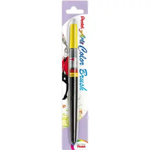 Pincel "Colour Brush" recargable Pentel, Amarillo Limón 105 Última Versión