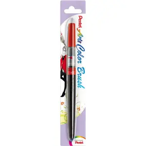 Favorito De Clientes Pincel "Colour Brush" recargable Pentel, Rojo 102