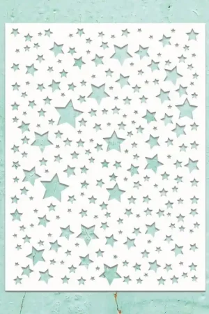 STENCIL MINTAY ESTRELLAS 15x20 CM Liquidación