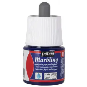 Pintura para marmoleado - Marbling PEBEO Azul Ultramar 45 ml. Marca Reconocida