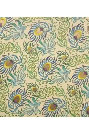 PAPEL DECORATIVO KARTOS ORO PIUME AZZURRE 100x70 Compra Hoy