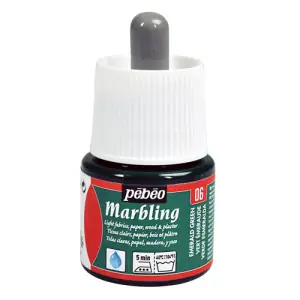 Pintura para marmoleado - Marbling PEBEO Verde Esmeralda 45 ml. Oferta Especial