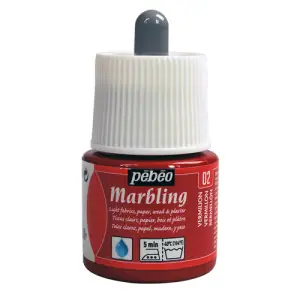 Pintura para marmoleado - Marbling PEBEO Bermellón 45 ml. Edición Limitada