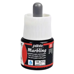 Bestseller Pintura para marmoleado - Marbling PEBEO Negro 45 ml.