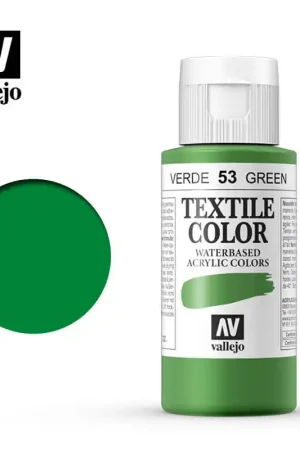 Promoción Exclusiva PINTURA TELA VALLEJO Nº53 VERDE 60 ML