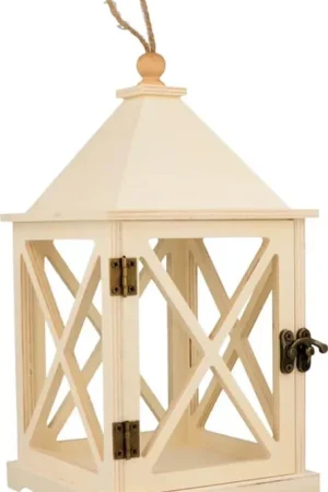 Envío Inmediato LÁMPARA DE MADERA 24 x 12.5 x 12.5 CM