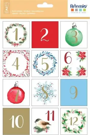 De Moda PEGATINAS CALENDARIO ADVIENTO ARTEMIO